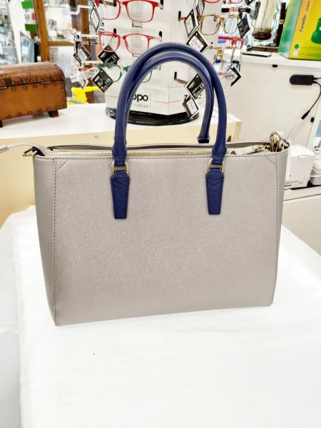 BORSA TRUSSARDI JEANS GRIGIA BLU CON TRACOLLA