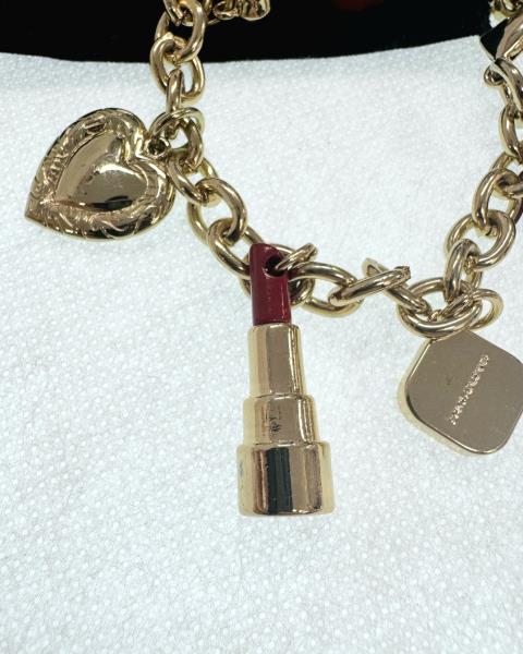 BRACCIALE DOLCE&GABBANA DORATO CHARM ROSSETTO PROFUMI