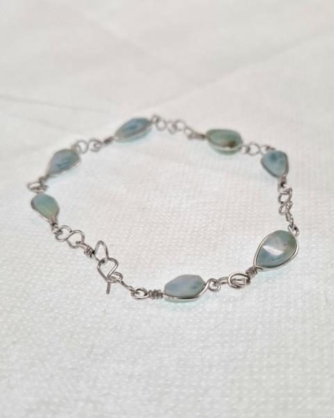 BRACCIALE PIETRA LARIMAR CARAIBI