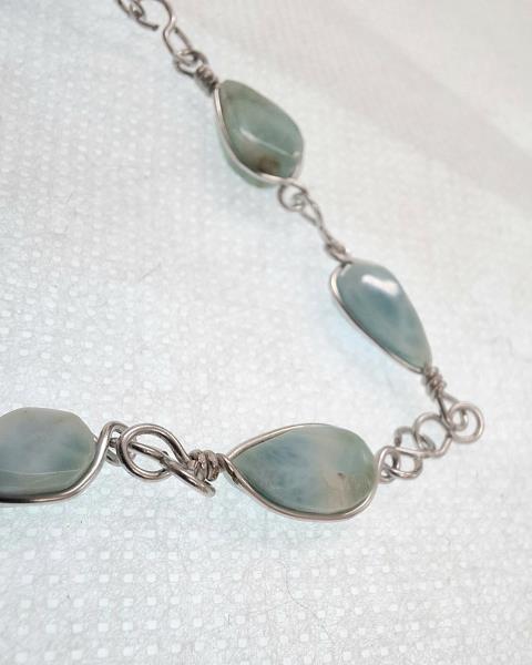 BRACCIALE PIETRA LARIMAR CARAIBI