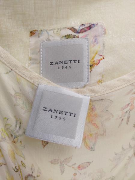 CAMICIA LINO ZANETTI BEIGE CON CANOTTA TG 53