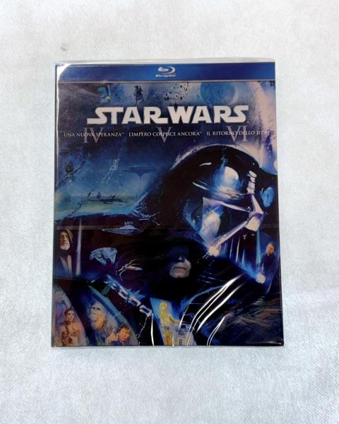 COFANETTO DVD BLU-RAY STAR WARS 4-5-6 NUOVO!