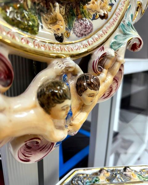 CONSOLLE CAPODIMONTE CON SPECCHIERA