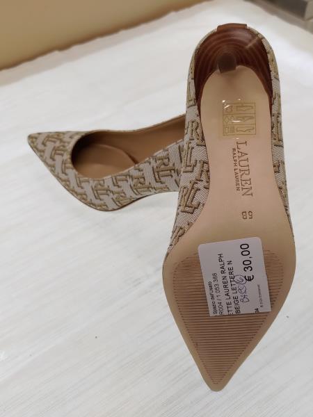 DECOLLETTE LAUREN RALPH LAUREN BEIGE LETTERE N 35,5