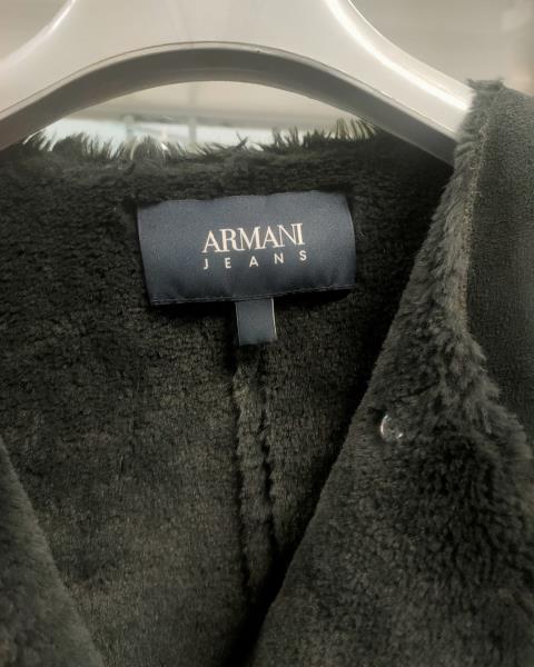 GIACCA CORTA ARMANI JEANS PELLICCIA SINTETICA TG 46