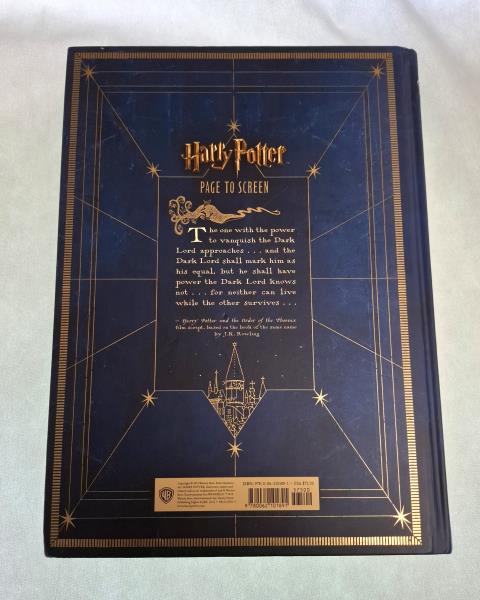 LIBRO HARRY POTTER PAGE TO SCREEN