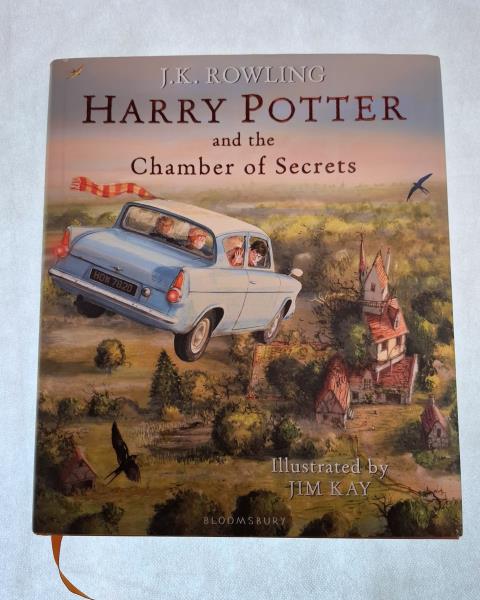 LIBRO ILLUSTRATO HARRY POTTER E LA CAMERA DEI SEGRETI INGLESE