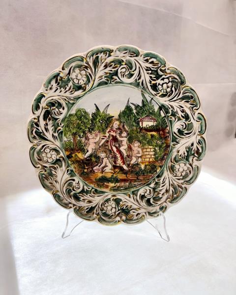 PIATTO CAPODIMONTE DIAM 30 CM CIRCA