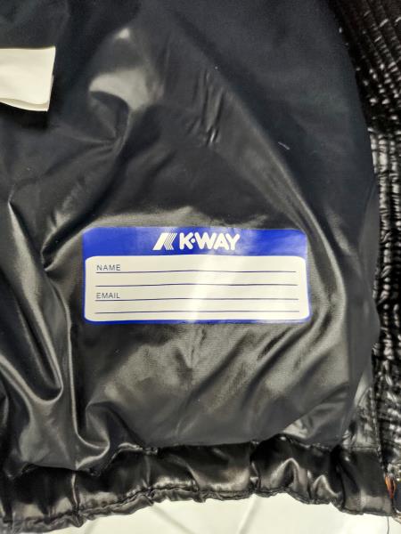 PIUMINO K-WAY NERO TG M