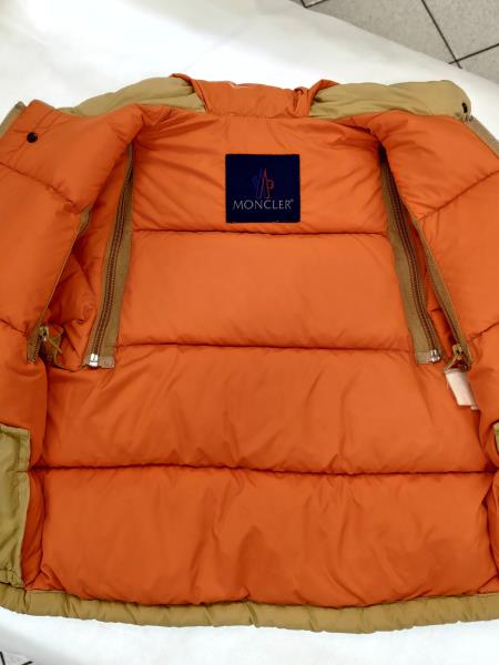 PIUMINO MONCLER BEIGE TG 12/18 MESI