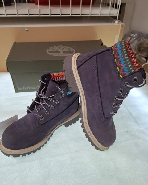 SCARPONCINO TIMBERLAND VIOLA CAMOSCIO N 32 NUOVO!