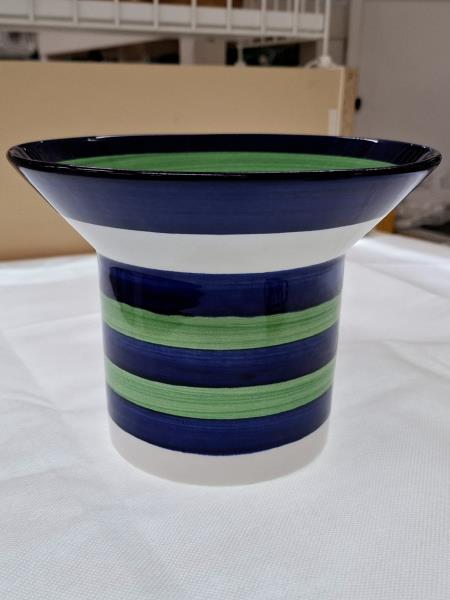 VASO FORMA CILINDRO BLU VERDE PIGGELIN