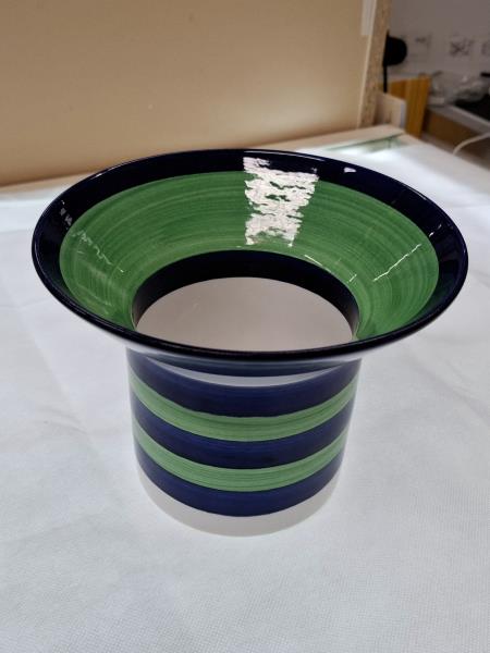 VASO FORMA CILINDRO BLU VERDE PIGGELIN