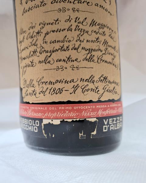 VINO NEBBIOLO COLLEZIONE ANNI '50